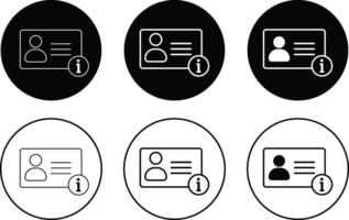 user account icon set. user profile sign. edit profile, forgot password, login, logout, privacy settings, biometric icons vector