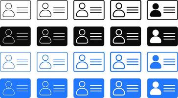 user account icon set. user profile sign. edit profile, forgot password, login, logout, privacy settings, biometric icons vector
