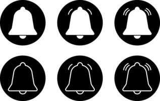 Bell Icon set. New message notofication icons collection. Alarm symbol. Social media element. vector