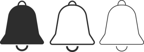 sound alert icon set. alert notifications. bell with badge. notification badges. sound wave icons vector
