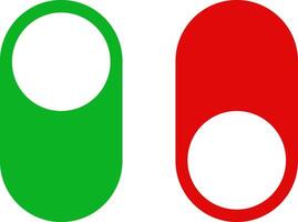 Toggle switch button icon set. On and Off Toggle Switch Button. power toggle icons. vector