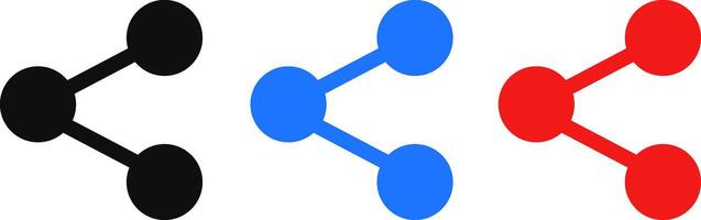 share icon set. Connection symbol. Connect, data sharing. link symbol. Sharing sign vector