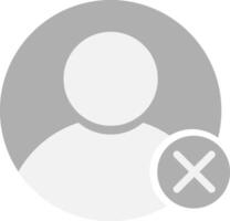 profile crossmark icons. Profile avatar with crossmark symbol. user with cross vector