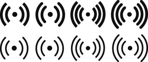 wi-fi signal icon set. wi-fi icon sign for remote internet access. Wireless symbol collection. Internet sign. Wi-fi signal icons vector