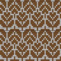 seamless knitted pattern with stripes vector