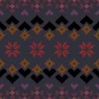 Abstract ethnic geometric pattern design for background vector