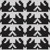 Knitted snowflake pattern for scandinavian sweate vector