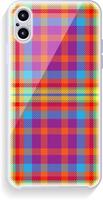 Smartphone cover design mockup. Template geometric pattern for mobile phone back part. Flat design. vector