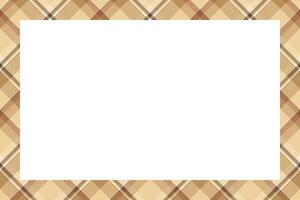 Vintage frame . Scottish border pattern retro style. Tartan plaid ornament. vector