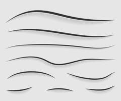 Paper cuts pattern set. Isolated on background. illustration vector