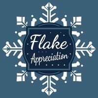 Flake Appreciation Day background. vector
