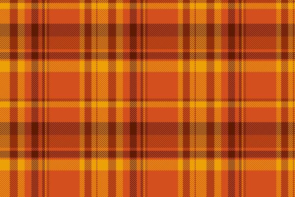 Flooring textile seamless plaid, string tartan pattern texture. Net background check fabric in orange and bright colors.