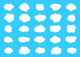Set of clouds. Cloud icon. illustration. vector