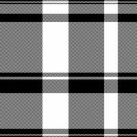 Poncho texture textile, ribbon seamless background plaid. Paint pattern check tartan fabric in black and white colors. vector
