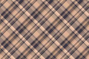British seamless fabric , repetition plaid background texture. Skirt tartan textile check pattern in pastel and orange colors. vector