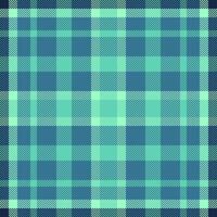 Hunter fabric textile, 60s texture check plaid. Packaging pattern seamless tartan background in cyan and teal colors. vector