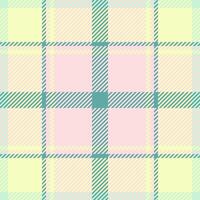 Periodic pattern check , duvet cover plaid seamless textile. Picnic blanket background texture fabric tartan in light and teal colors. vector
