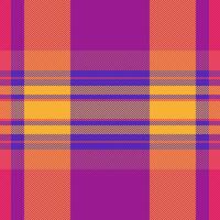Naked fabric plaid, multicolor background pattern textile. New year check texture seamless tartan in indigo and pink colors. vector