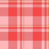 Micro check tartan pattern, print seamless textile background. Diwali texture plaid fabric in light and pretty red colors. vector