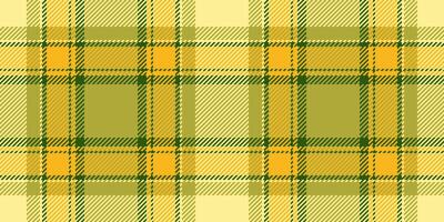 Celebrate fabric plaid, royalty seamless pattern texture. Windowpane textile background tartan check in yellow and amber colors. vector