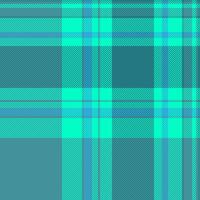 Editable texture tartan, intense pattern background seamless. Unique fabric plaid check textile in cyan and bright colors. vector
