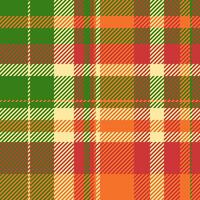 Picture tartan background, choose pattern textile seamless. New year fabric check texture plaid in green and red colors. vector