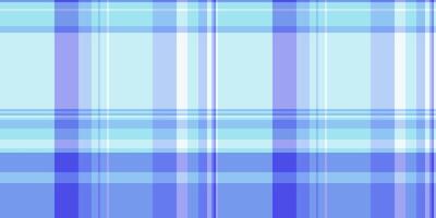 Curve background tartan pattern, decorating seamless texture fabric. Unique textile plaid check in blue and cyan colors. vector