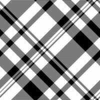 Simple background seamless tartan, other textile pattern fabric. Order texture check plaid in white and black colors. vector