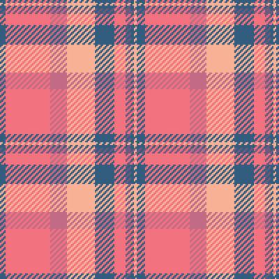 Template tartan background , old textile pattern texture. Fancy plaid fabric seamless check in red and cyan colors.