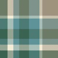 Dining room background textile fabric, poster plaid pattern. Present seamless check tartan texture in mint and cyan colors. vector