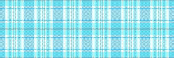 Aesthetic pattern background tartan, square texture seamless . Layout check textile fabric plaid in cyan and azure colors. vector