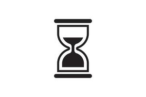 Wait icon sand glass watch. Time clock simple web design. Minute and hour indication symbol. vector
