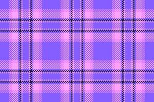 Chequered pattern texture tartan, home seamless check background. Painting textile fabric plaid in indigo and magenta colors. vector