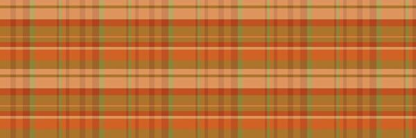 Expensive texture check , 60s plaid pattern background. Blank tartan fabric textile seamless in orange and yellow colors. vector