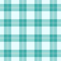 Indian seamless check, party plaid tartan pattern. Pajamas textile fabric texture background in teal and light colors. vector