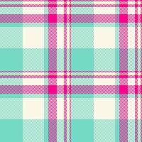 Stripe plaid texture, stationary background check fabric. British pattern seamless tartan textile in old lace and teal colors. vector
