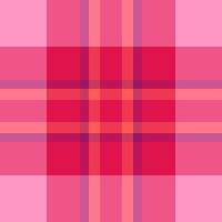Square background plaid fabric, chequered pattern check . Table cloth seamless tartan textile texture in red and pink colors. vector