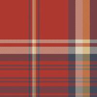 Red blue tartan fabric texture seamless pattern. illustration. vector