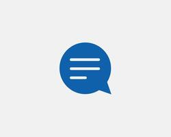 Chat icon design element. Talk bubble speech sign. Dialogue balloon. vector