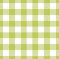 Bed plaid background check, halftone tartan textile texture. Mexico seamless pattern fabric in lime and white colors. vector