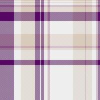 Vichy textile background pattern, old fabric texture. Oriental check tartan plaid seamless in white and light colors. vector