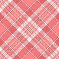 Robe check texture plaid, wool tartan seamless . Industry background textile pattern fabric in red and white colors. vector