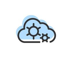 Cloud Storage And Data Transfer Icon. Computing Service And Network Related Line Icons. Database And Server, Cyber Security, Digital Transformation. vector