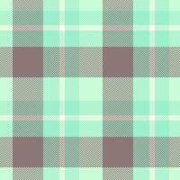 Hunter seamless textile, folklore plaid texture background. Image fabric pattern tartan check in light and mint colors. vector