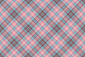 British seamless background tartan, tattersall plaid fabric texture. Industry check pattern textile in red and cyan colors. vector
