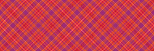 Classic plaid check , relief seamless fabric pattern. 20s background texture textile tartan in red and pink colors. vector