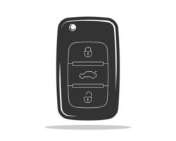 Auto key icon . Car keys symbol flat design vector