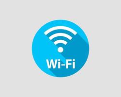 Free wi fi icon. Connection zone wifi symbol. Radio waves signal. vector