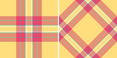 Textile check plaid of fabric tartan pattern with a background texture seamless . vector
