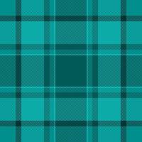 Lined check pattern seamless, page fabric tartan plaid. Celtic texture background textile in teal and spring teal colors. vector